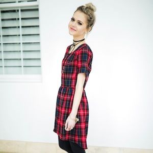 Plaid tunic